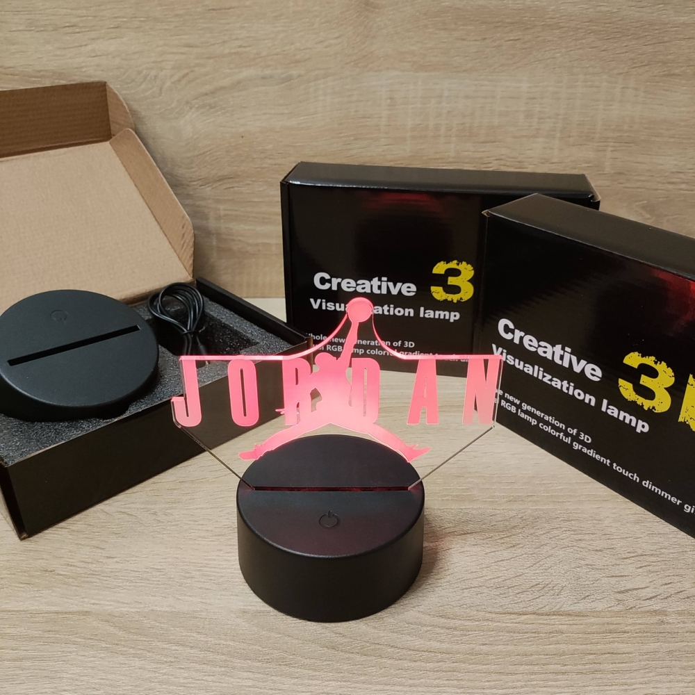 Kép 4/6 - jordan 3d led lampa