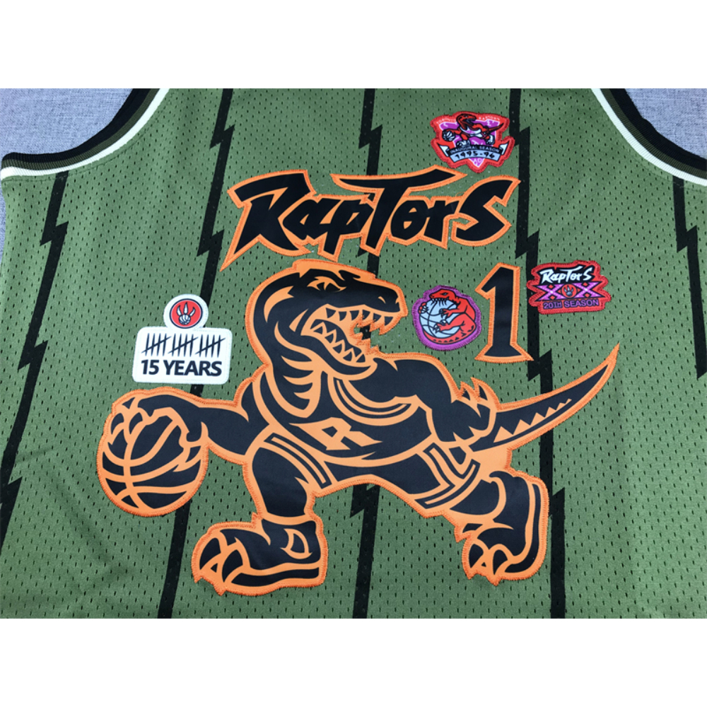 Kép 3/4 - Tracy McGRADY Army Green Toronto Raptors mez