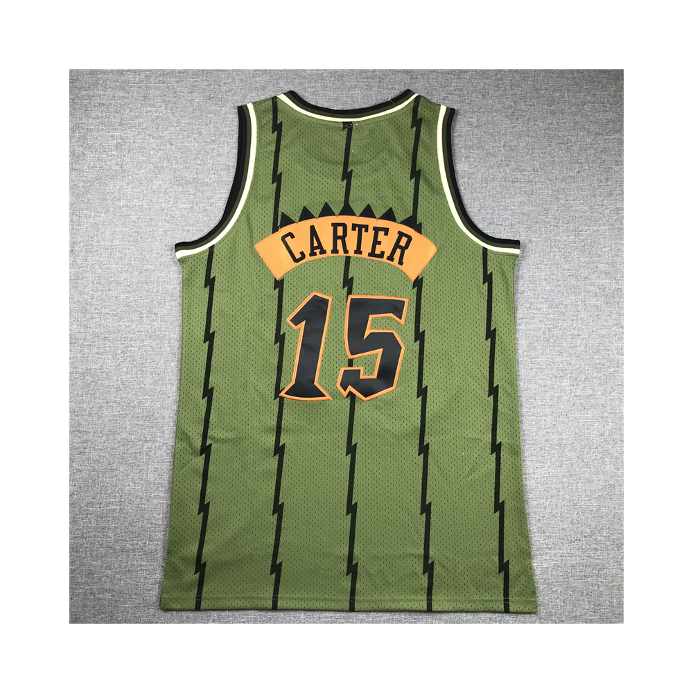 Kép 2/4 - Vince CARTER Army Green Toronto Raptors mez