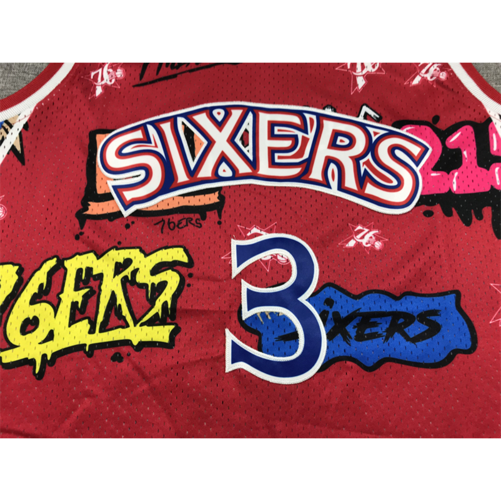 Kép 3/4 - Allen IVERSON Grafiti Edition Sixers mez