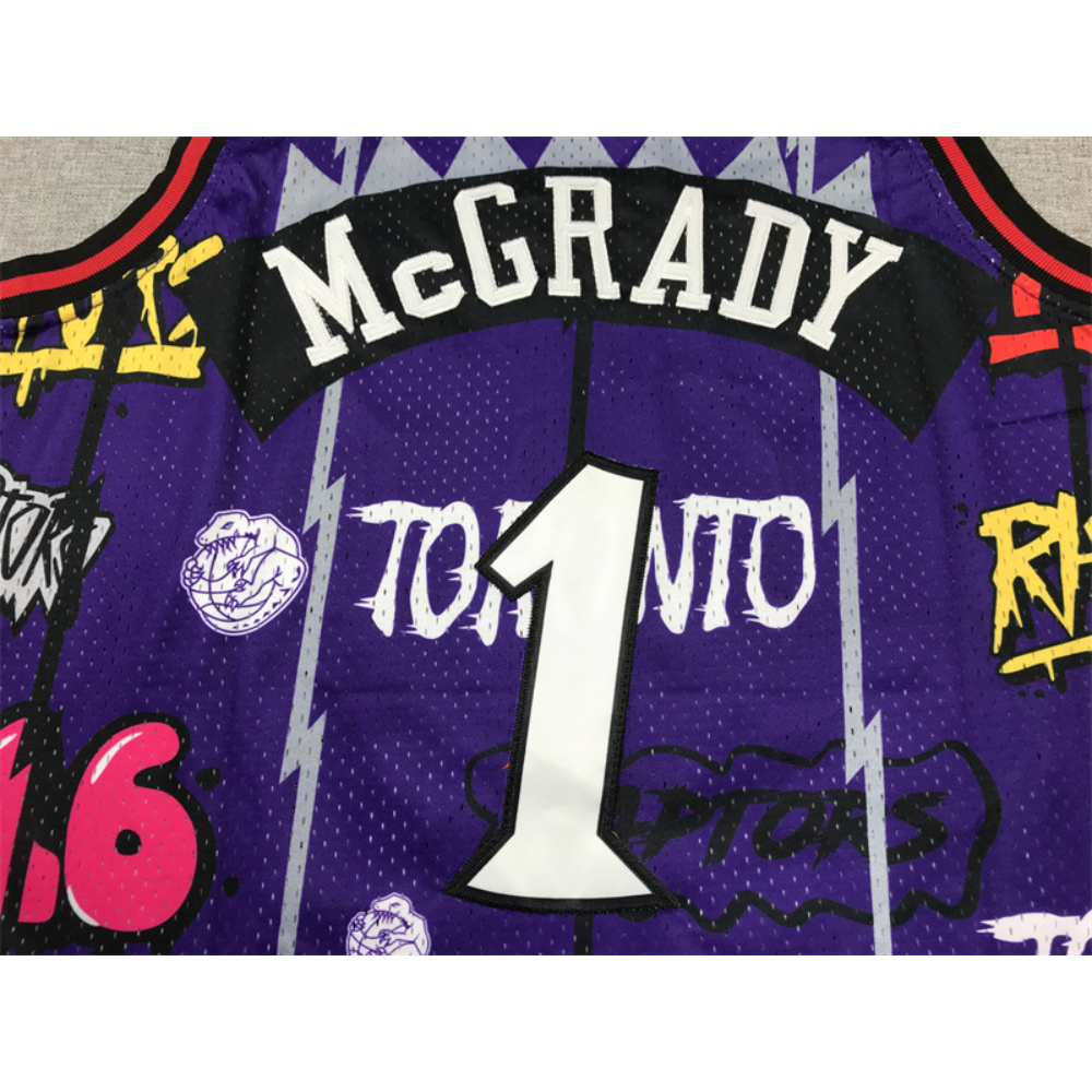 Kép 4/4 - Tracy McGRADY Grafiti Edition Raptors mez