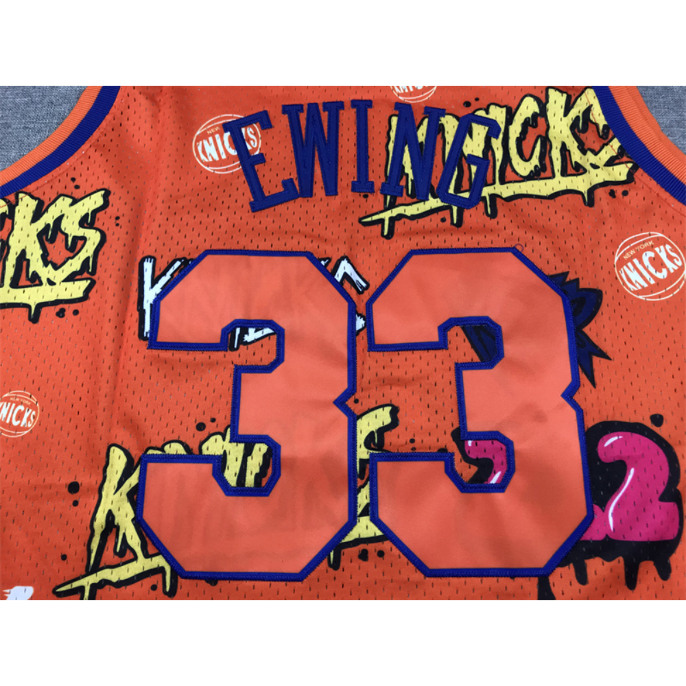 Kép 3/4 - Patrick EWING Grafiti Edition New York Knicks mez