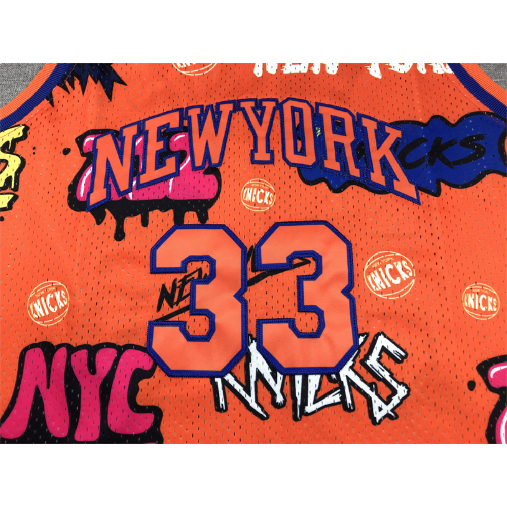 Kép 4/4 - Patrick EWING Grafiti Edition New York Knicks mez