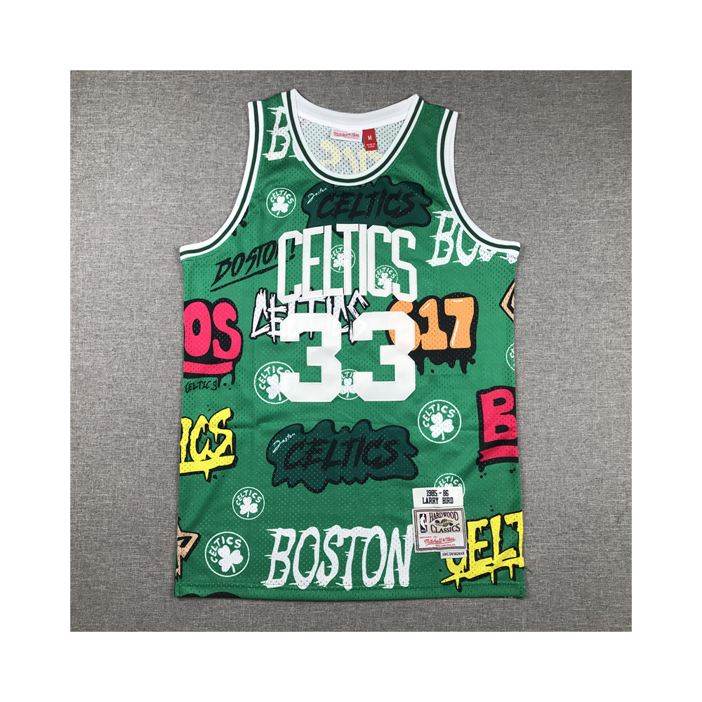 Kép 1/4 - Larry BIRD Grafiti Edition Boston Celtics mez