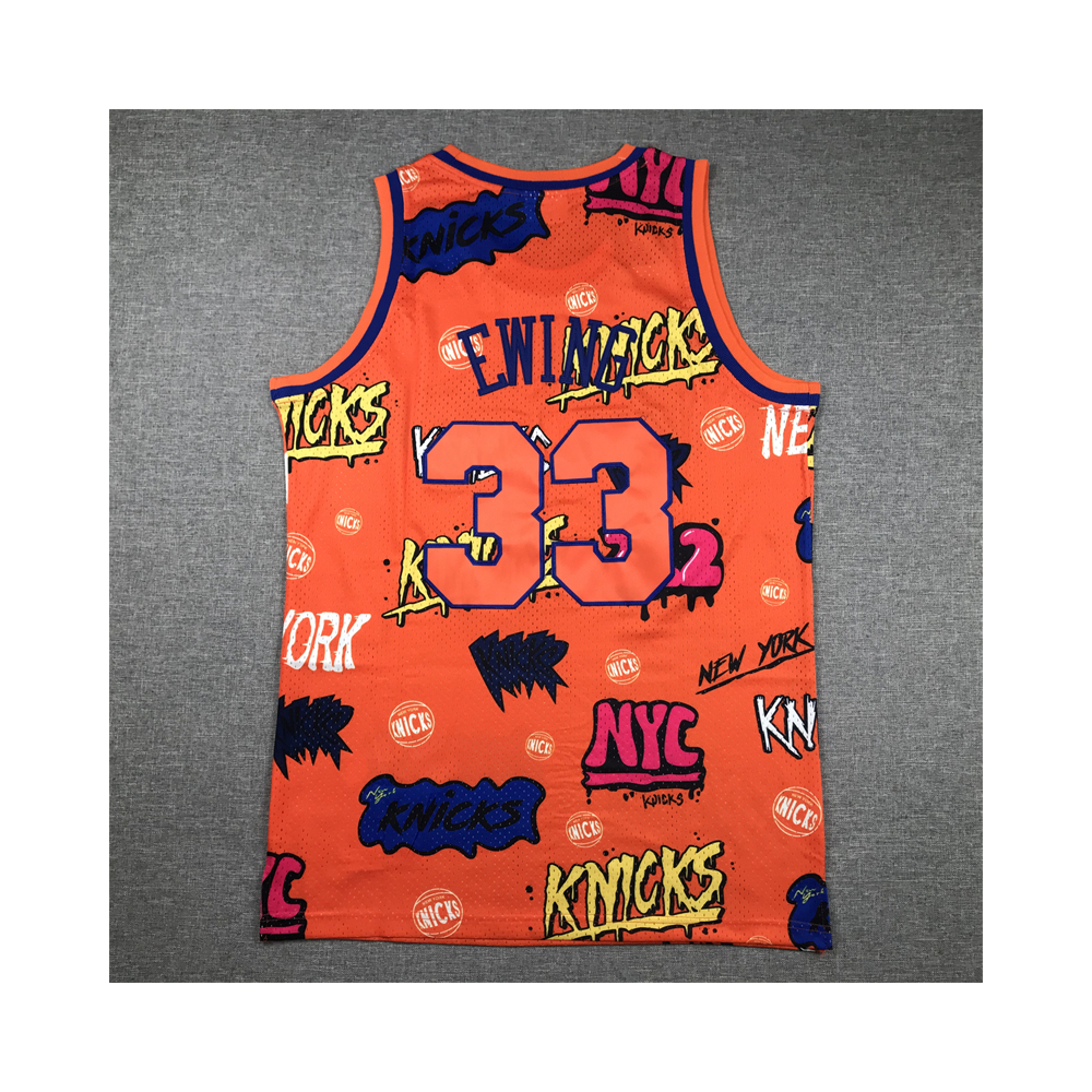 Kép 2/4 - Patrick EWING Grafiti Edition New York Knicks mez