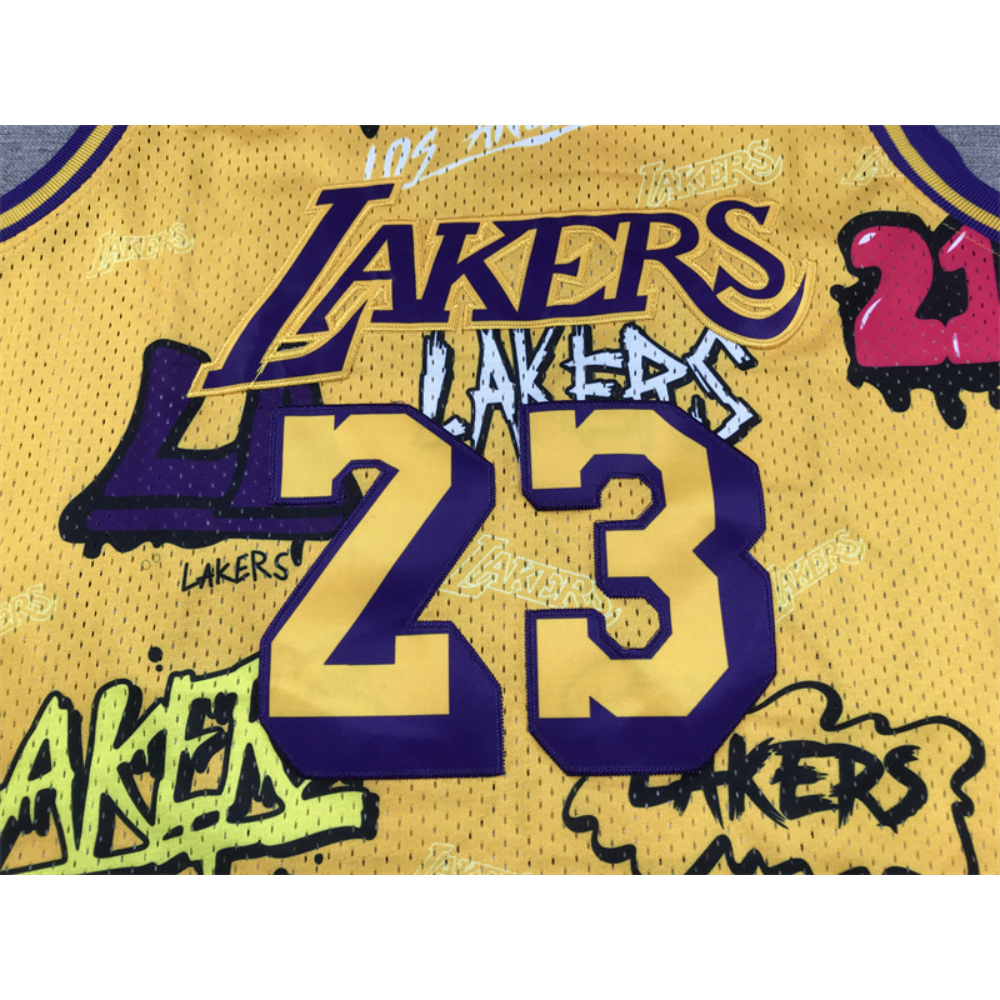 Kép 4/4 - Lebron JAMES Grafiti Edition Los Angeles Lakers mez #23