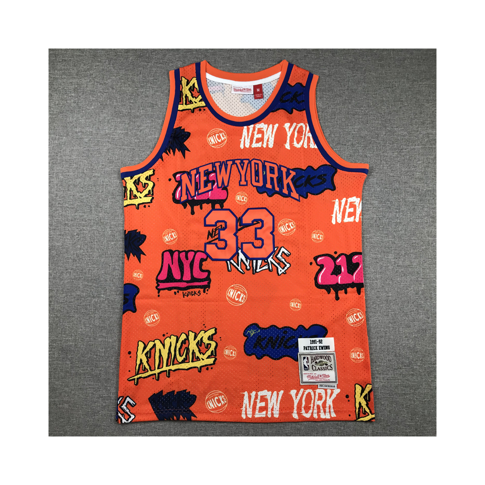 Kép 1/4 - Patrick EWING Grafiti Edition New York Knicks mez