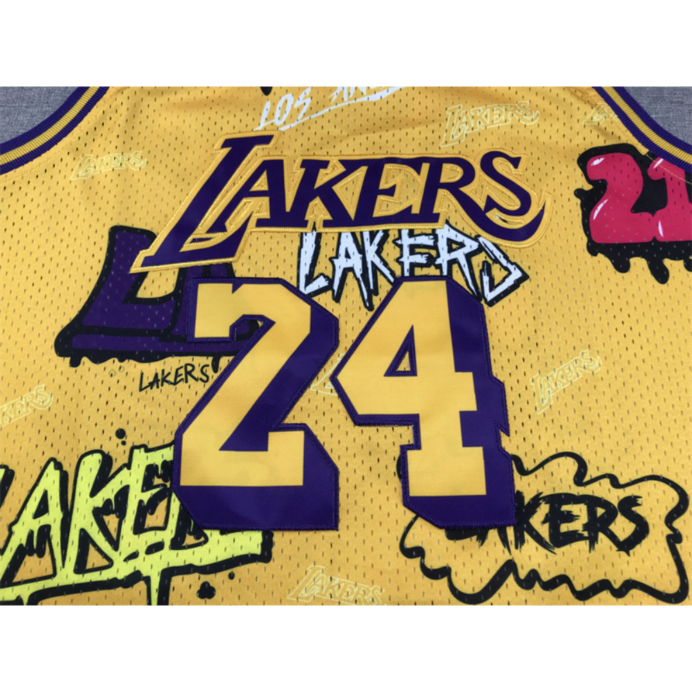 Kép 4/4 - Kobe BRYANT Grafiti Edition Los Angeles Lakers mez #24