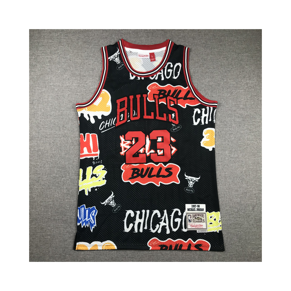 Kép 1/4 - Michael JORDAN Grafiti Edition Bulls vintage mez