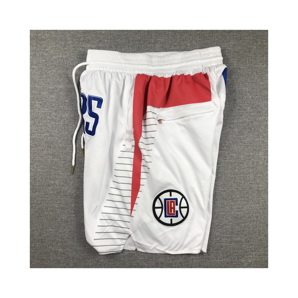 Kép 4/5 - Los Angeles CLIPPERS fehér Just Don zsebes rövidnadrág