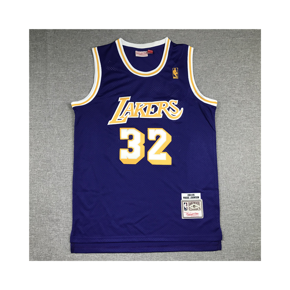 Kép 1/4 - Magic JOHNSON 1984-85 lila Los Angeles Lakers mez