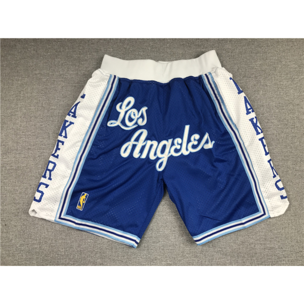 Kép 1/5 - Los Angeles Lakers Classic kék-fehér Just Don zsebes kosaras rövidnadrág