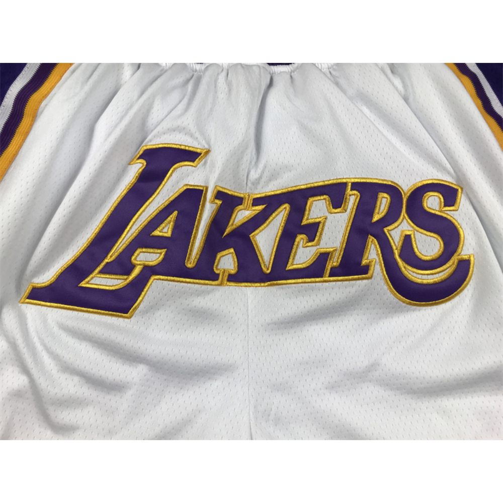Kép 5/5 - Lakers fehér Just Don zsebes rövidnadrág