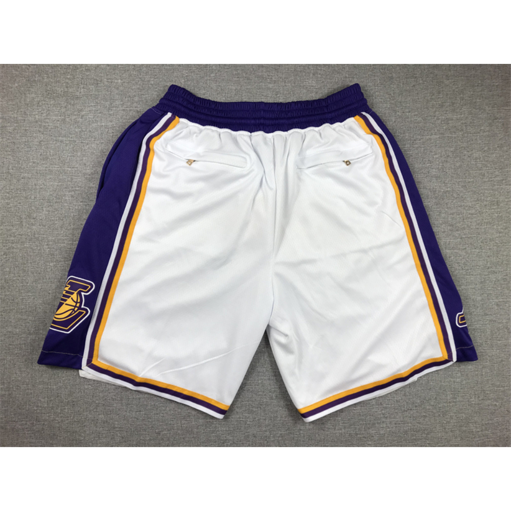 Kép 2/5 - Lakers fehér Just Don zsebes rövidnadrág
