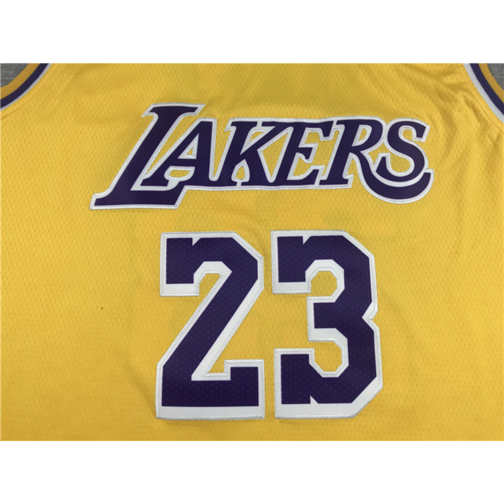 Kép 3/3 - Lebron JAMES sárga 2023-24 Los Angeles Lakers mez #23 (KÉSZLETEN)