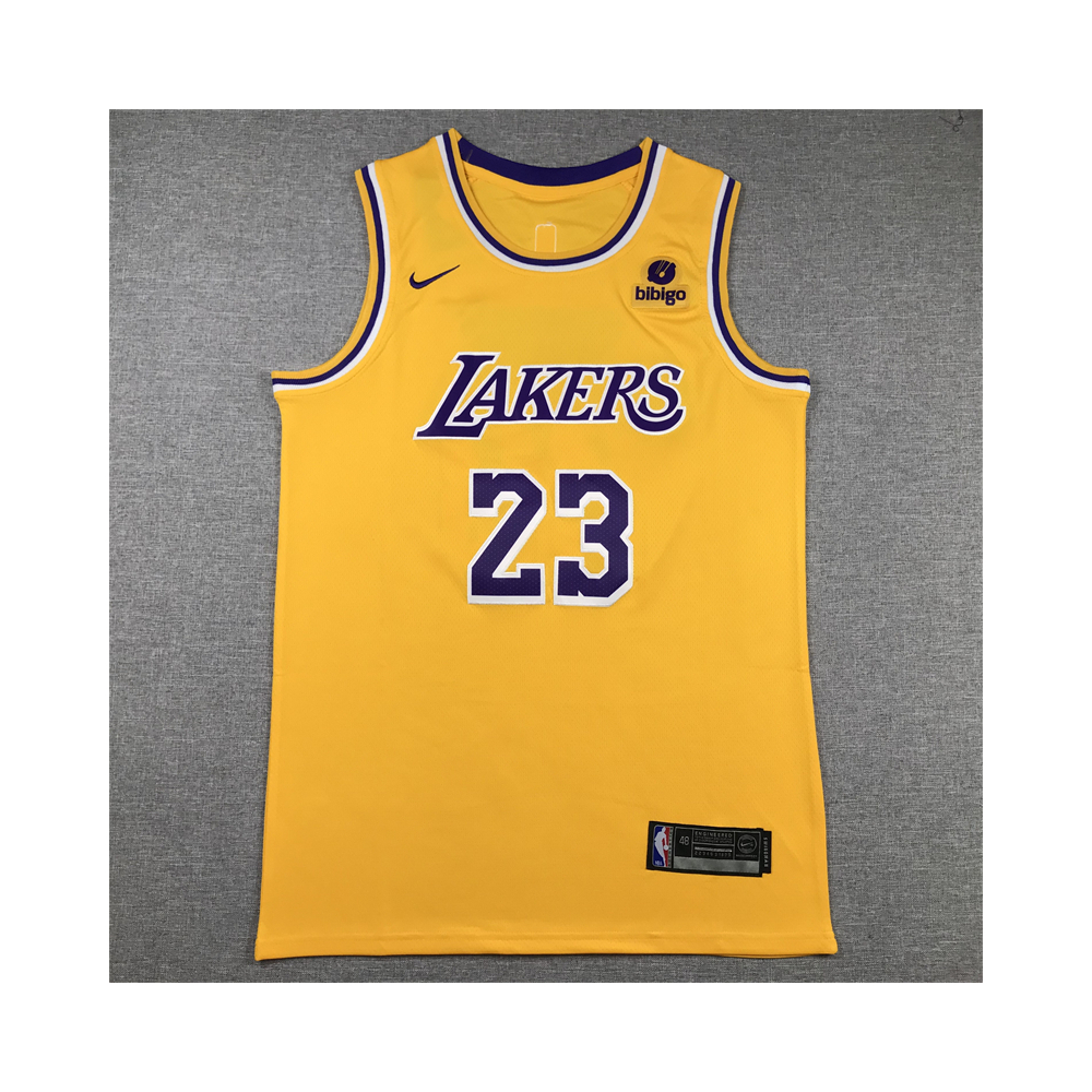 Kép 1/3 - Lebron JAMES sárga 2023-24 Los Angeles Lakers mez #23 (KÉSZLETEN)