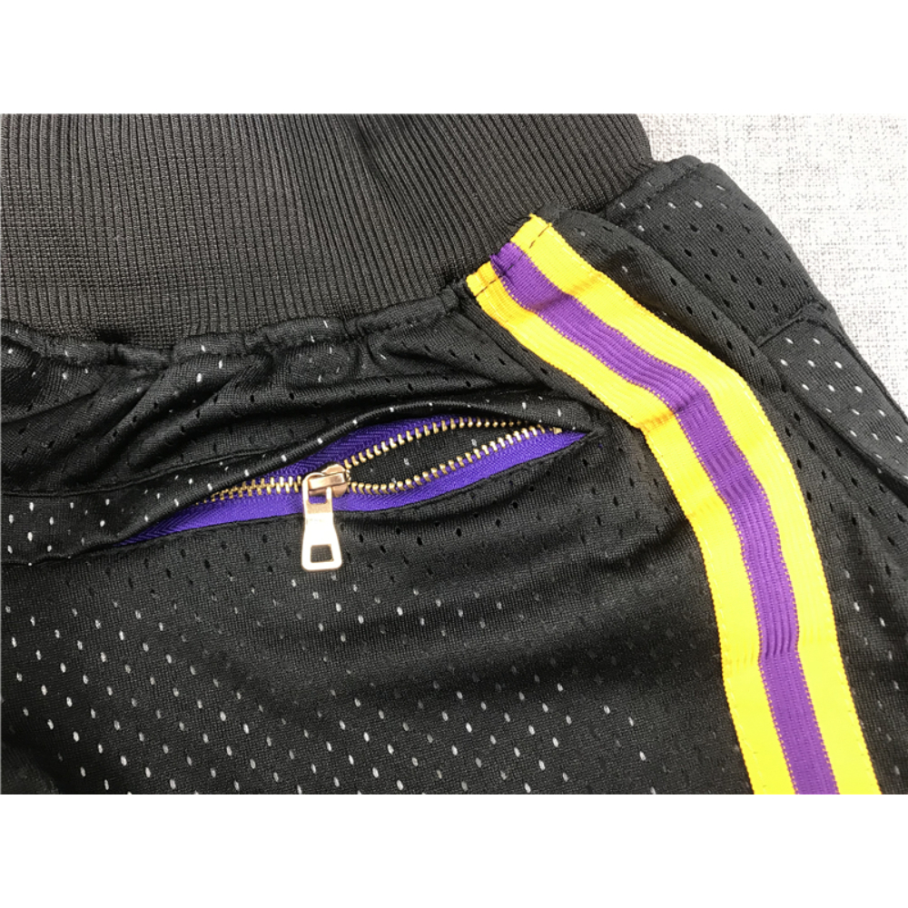 Kép 4/6 - Los Angeles Lakers "Mamba" fekete Just Don zsebes kosaras rövidnadrág