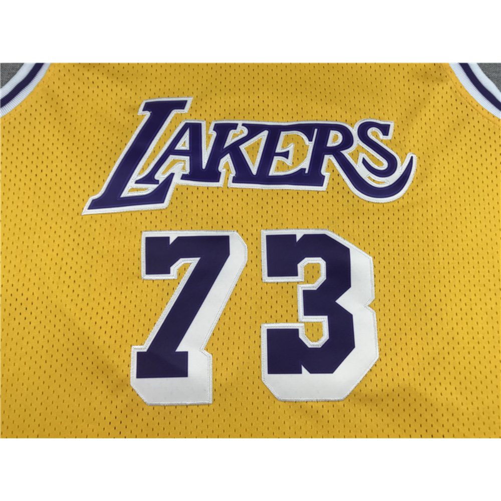 Kép 3/3 - Denis RODMAN sárga retro Los Angeles Lakers mez (m&n)