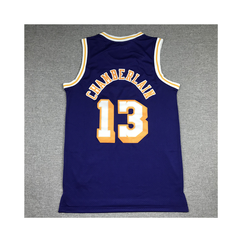Kép 2/3 - Wilt CHAMBERLAIN 1971-72 lila Los Angeles Lakers mez