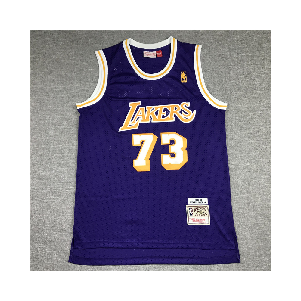 Kép 1/3 - Denis RODMAN lila retro Los Angeles Lakers mez (m&n)