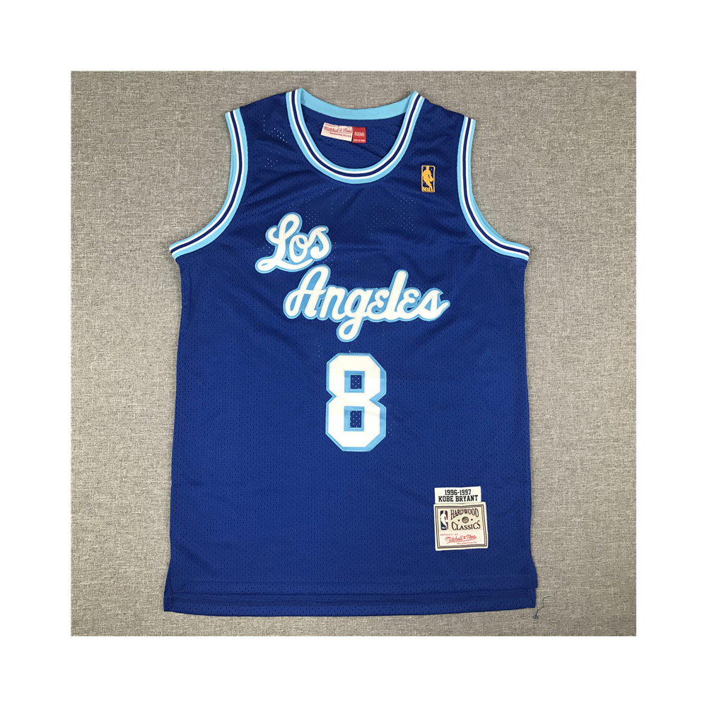 Kép 1/3 - Kobe BRYANT kék retro Los Angeles Lakers mez #8