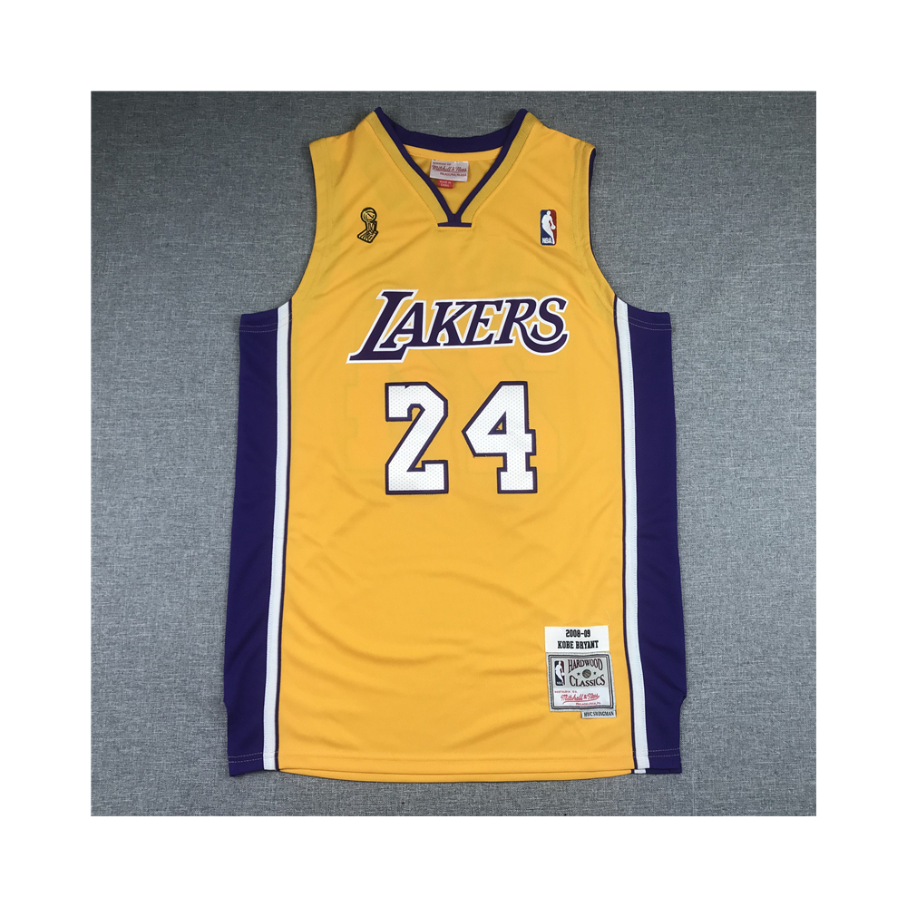 Kép 1/3 - Kobe BRYANT 2008-09 sárga The Finals Los Angeles Lakers mez #24