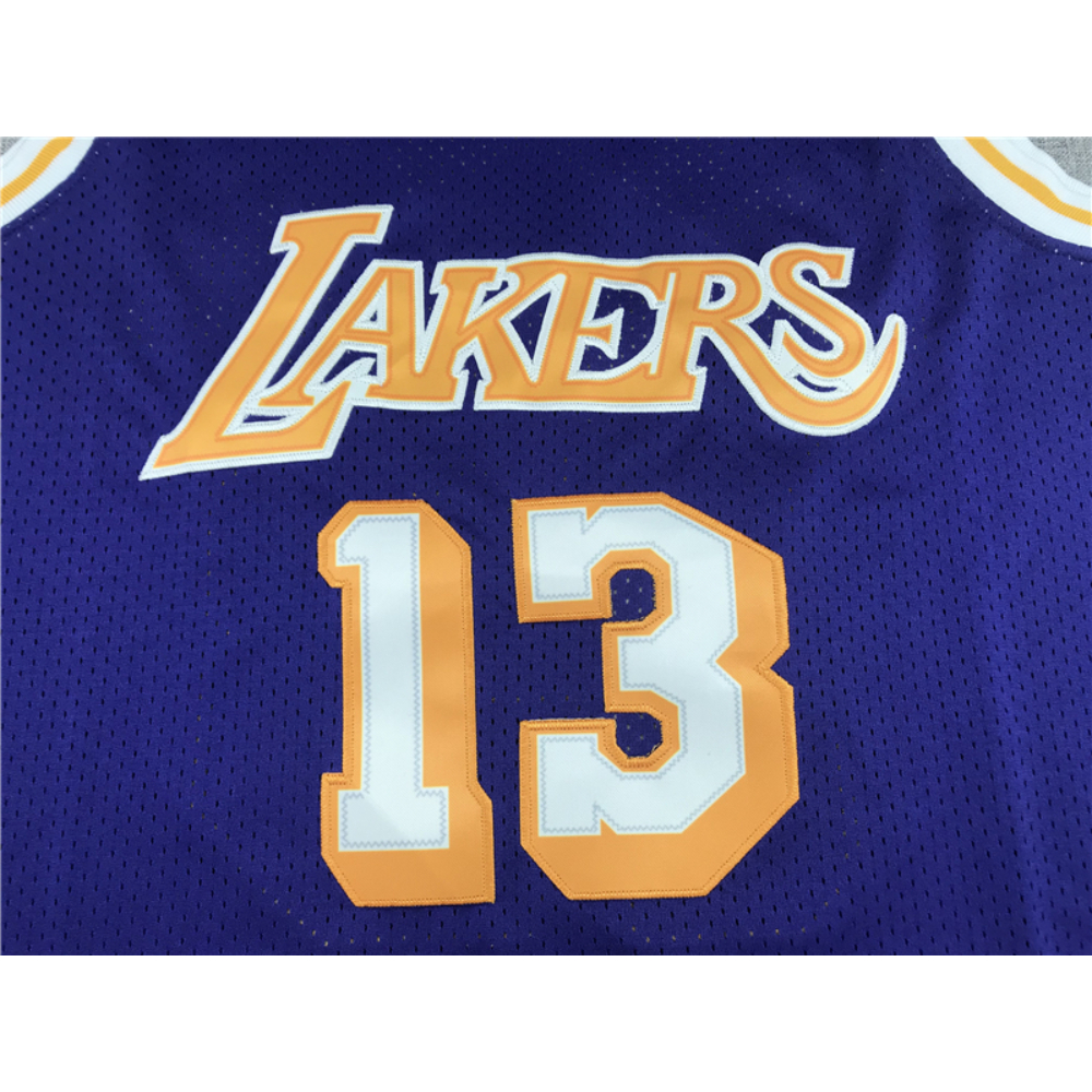 Kép 3/3 - Wilt CHAMBERLAIN 1971-72 lila Los Angeles Lakers mez