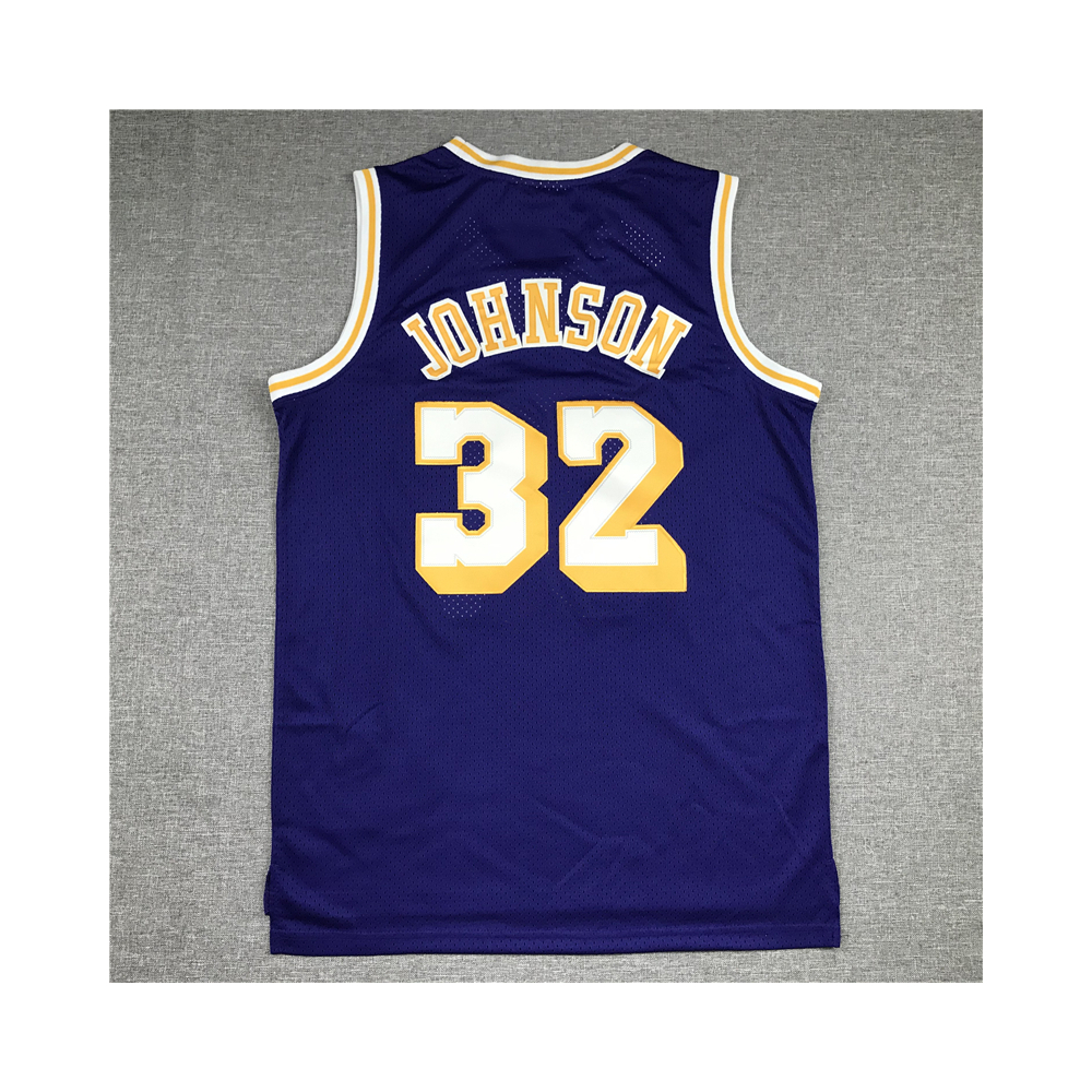 Kép 2/4 - Magic JOHNSON 1984-85 lila Los Angeles Lakers mez