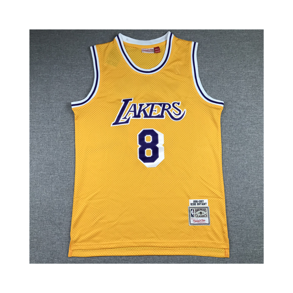 Kép 1/3 - Kobe BRYANT 1996-97 Sárga Los Angeles Lakers mez #8