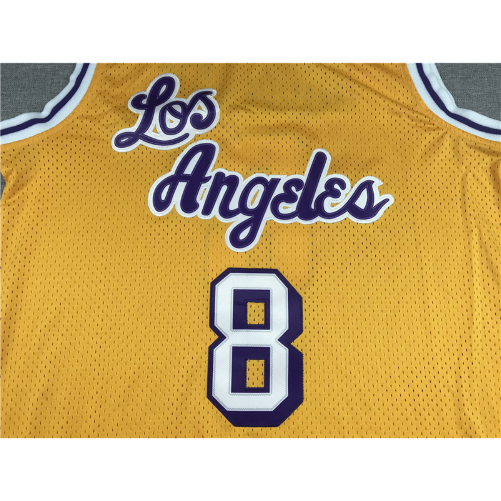 Kép 3/3 - Kobe BRYANT 1996-97 Sárga retro Los Angeles Lakers mez #8