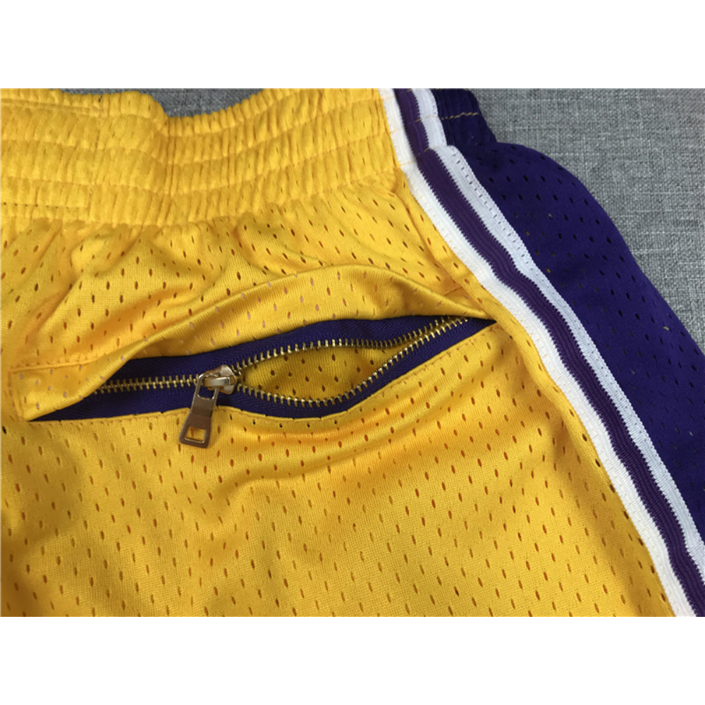 Kép 3/5 - Los Angeles Lakers "Kobe" sárga Just Don zsebes kosaras rövidnadrág