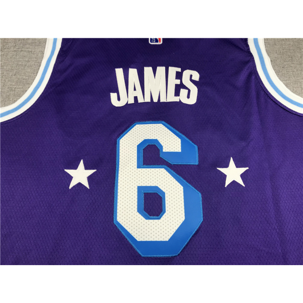 Kép 3/3 - Lebron JAMES 2021-22 City Edition Los Angeles Lakers mez #6