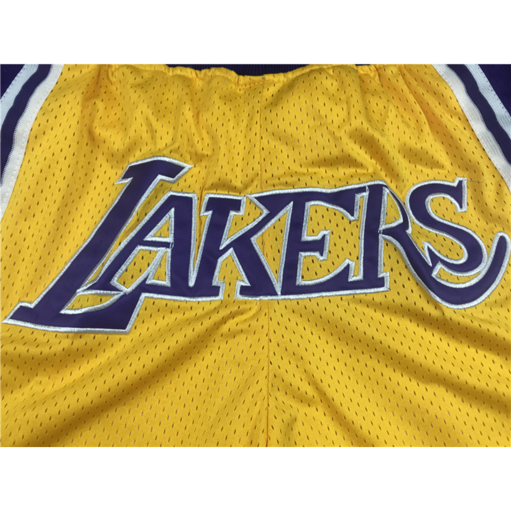 Kép 5/7 - Los Angeles Lakers 8/24 sárga Just Don zsebes rövidnadrág (KÉSZLETEN)