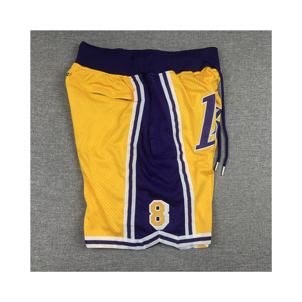 Kép 3/7 - Los Angeles Lakers 8/24 sárga Just Don zsebes rövidnadrág (KÉSZLETEN)