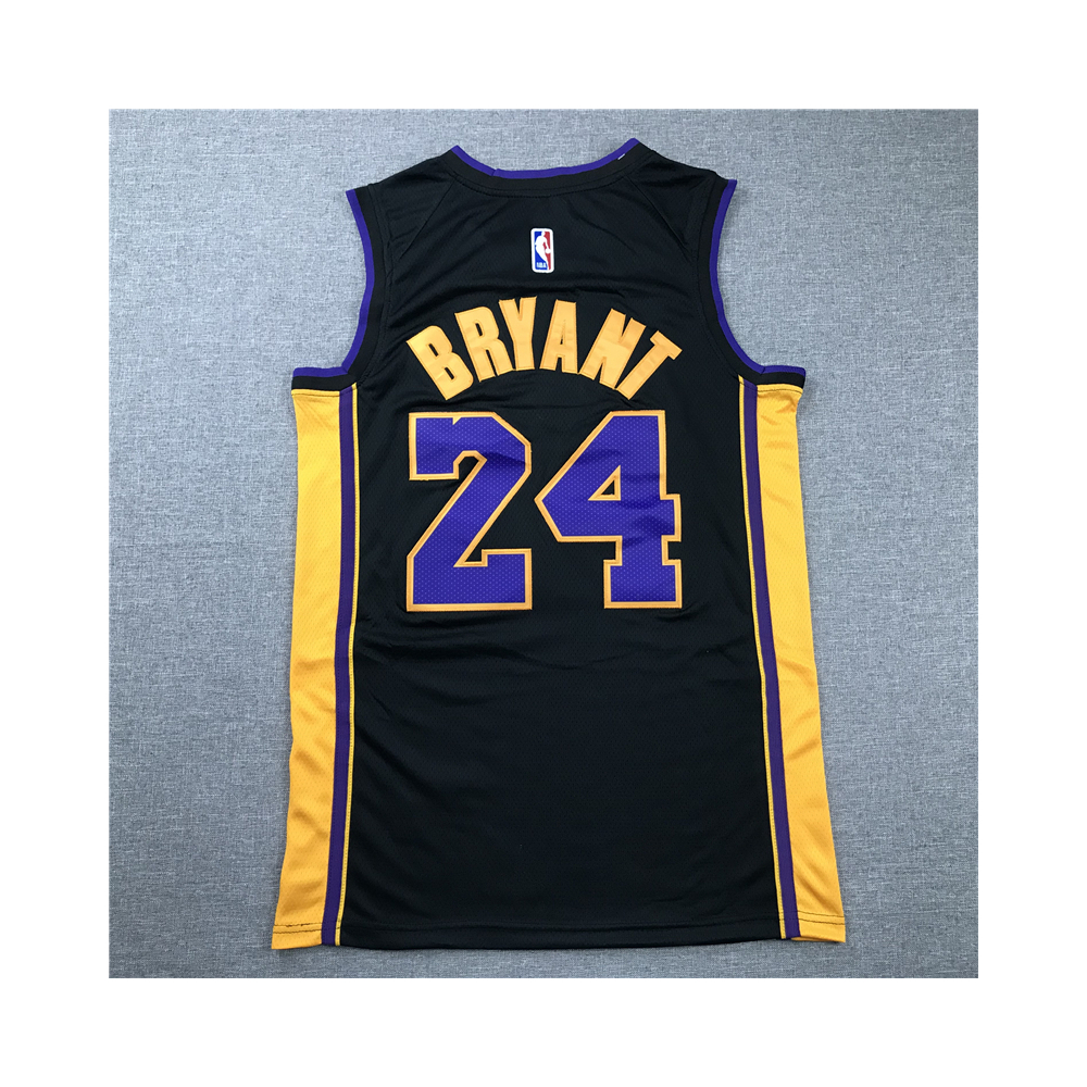 Kép 2/3 - Kobe BRYANT Retire fekete Los Angeles Lakers mez #24
