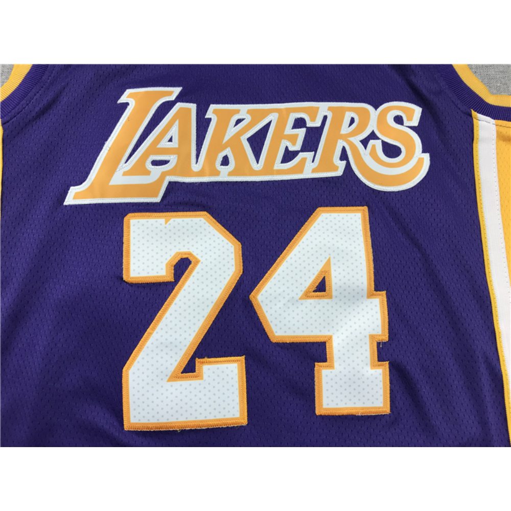 Kép 3/3 - Kobe BRYANT Retire lila Los Angeles Lakers mez #24