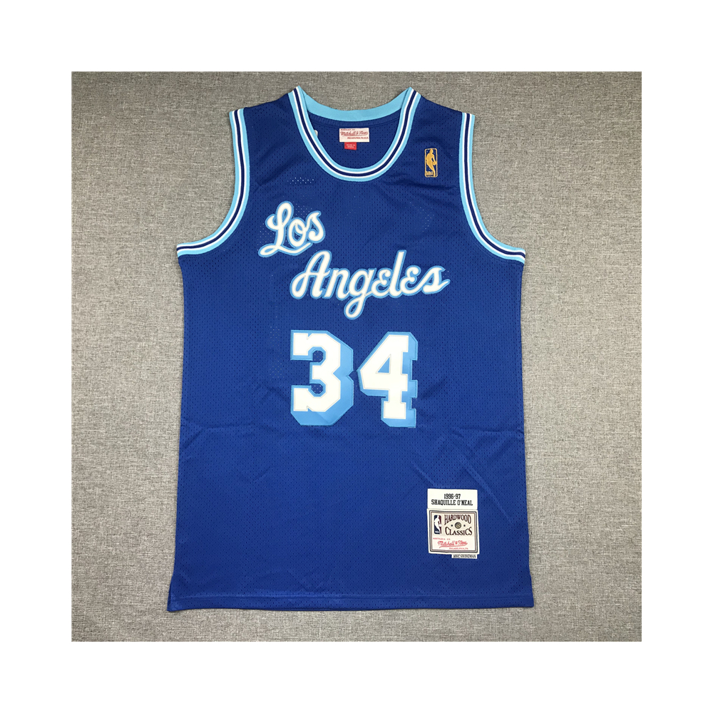Kép 1/3 - Shaquille O’NEAL 1996-97 retro kék Los Angeles Lakers mez