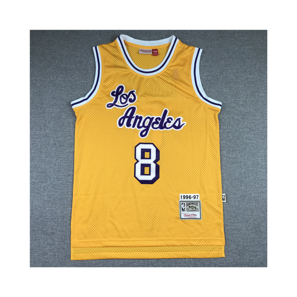 Kép 1/3 - Kobe BRYANT 1996-97 Sárga retro Los Angeles Lakers mez #8