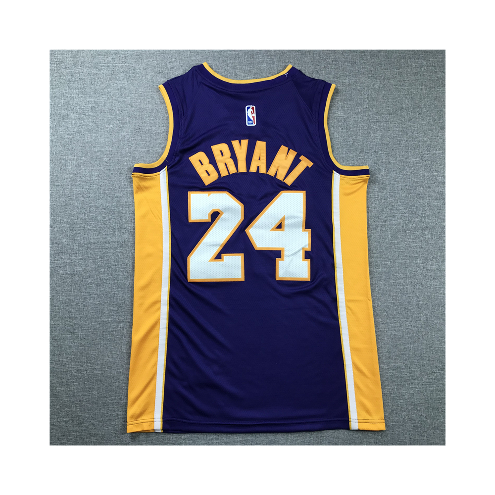 Kép 2/3 - Kobe BRYANT Retire lila Los Angeles Lakers mez #24