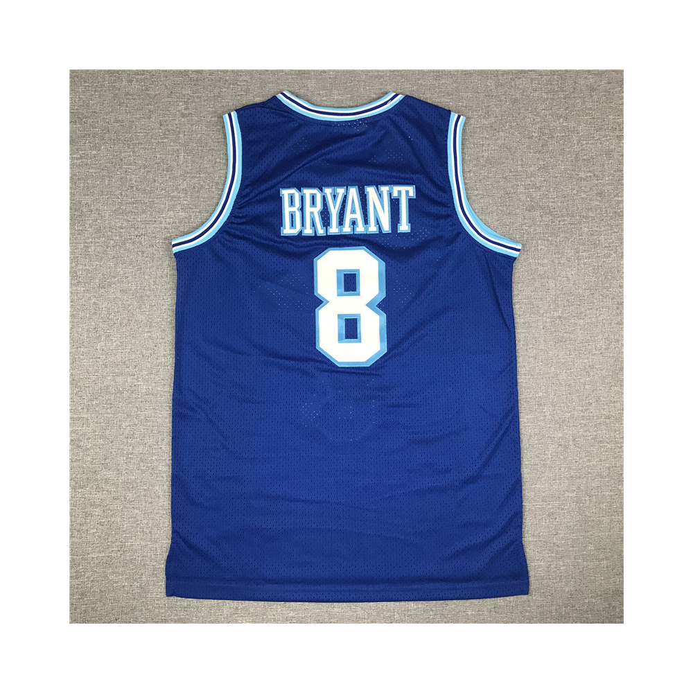 Kép 2/3 - Kobe BRYANT kék retro Los Angeles Lakers mez #8
