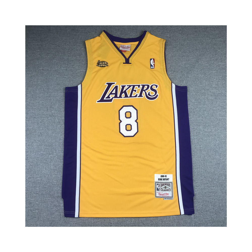 Kép 1/3 - Kobe BRYANT 2000-01 sárga The Finals Los Angeles Lakers mez #8