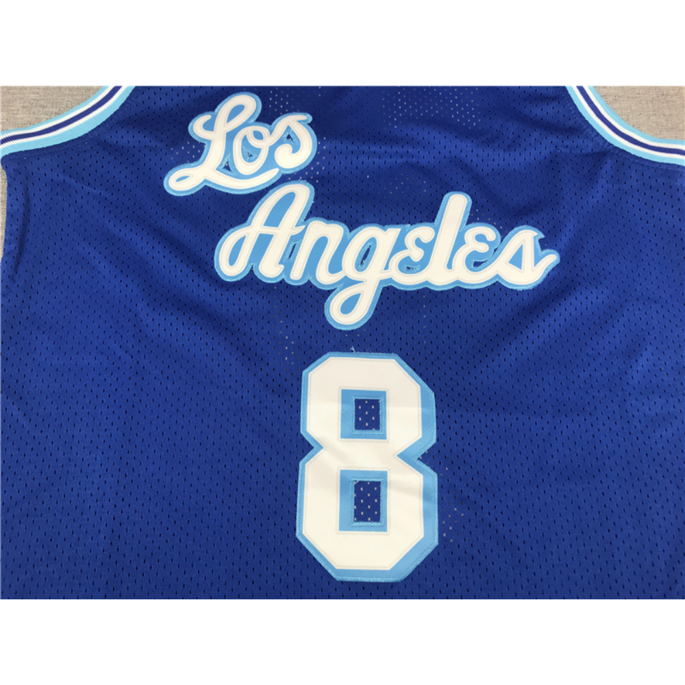 Kép 3/3 - Kobe BRYANT kék retro Los Angeles Lakers mez #8