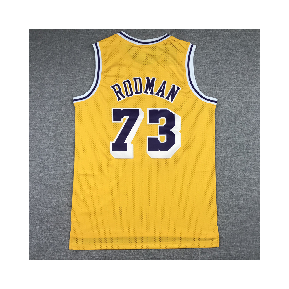 Kép 2/3 - Denis RODMAN sárga retro Los Angeles Lakers mez (m&n)