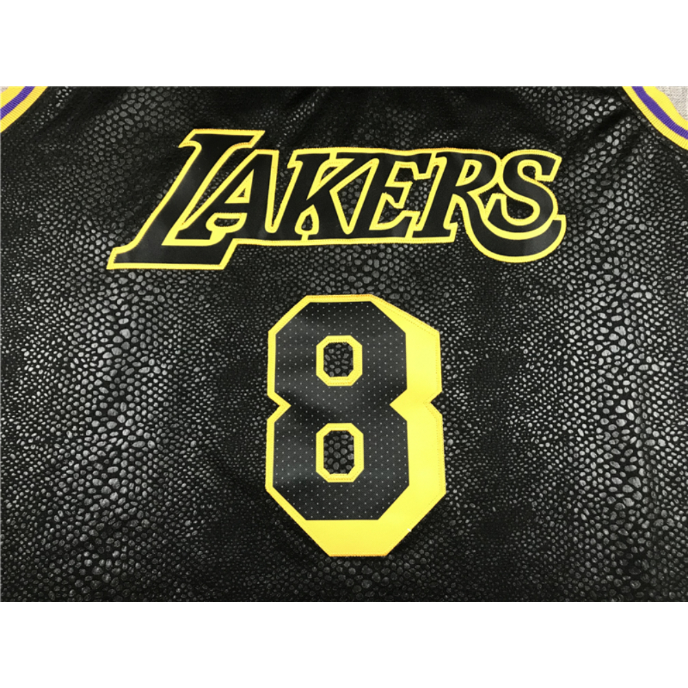 Kép 3/3 - Kobe BRYANT 2017-18 City Edition Los Angeles Lakers mez #8