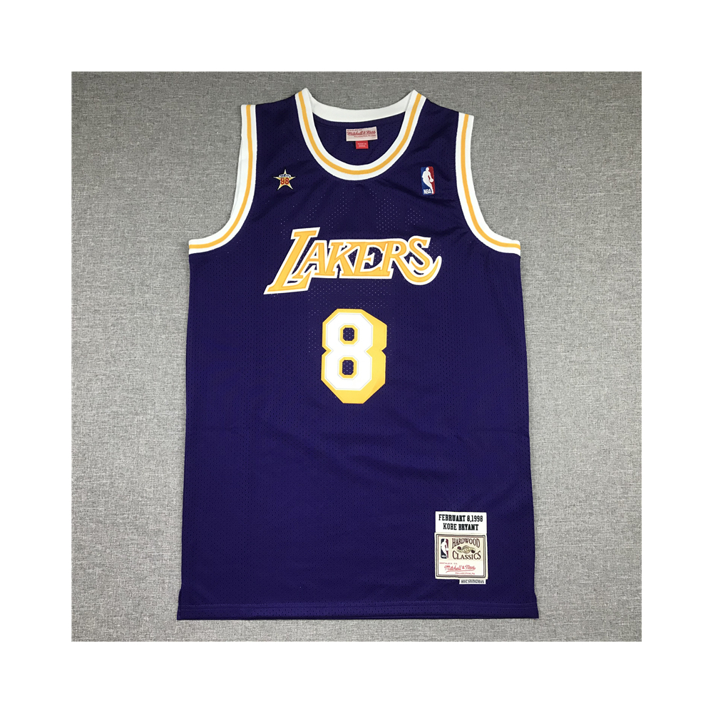 Kép 1/4 - Kobe BRYANT 1998 lila All Star Los Angeles Lakers mez #8