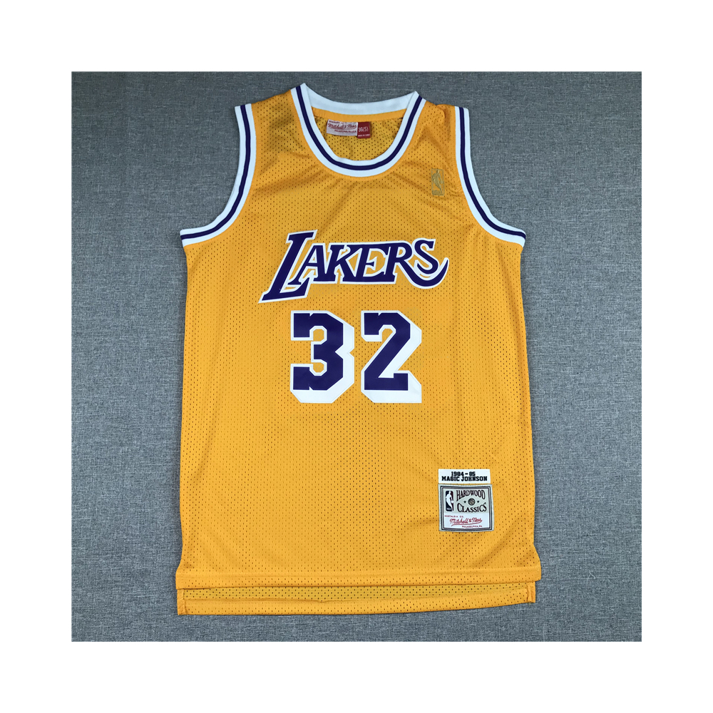 Kép 1/3 - Magic JOHNSON 1984-85 sárga Los Angeles Lakers mez