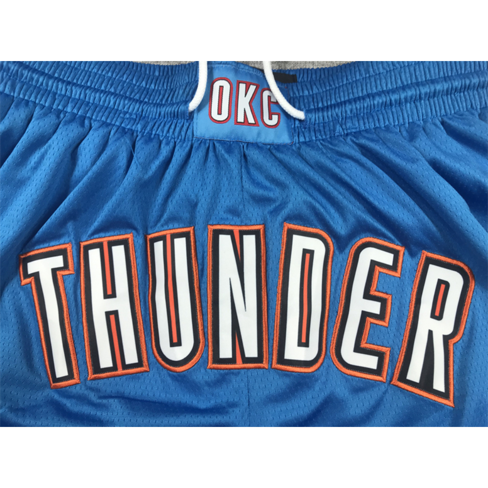 Kép 5/5 - Oklahoma City Thunder kék Just Don zsebes rövidnadrág