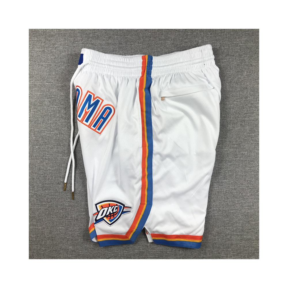 Kép 3/5 - Oklahoma City Thunder fehér Just Don zsebes rövidnadrág