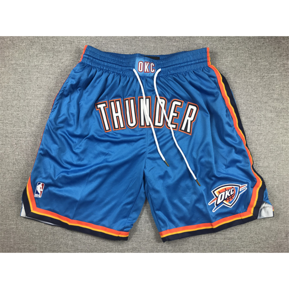 Kép 1/5 - Oklahoma City Thunder kék Just Don zsebes rövidnadrág