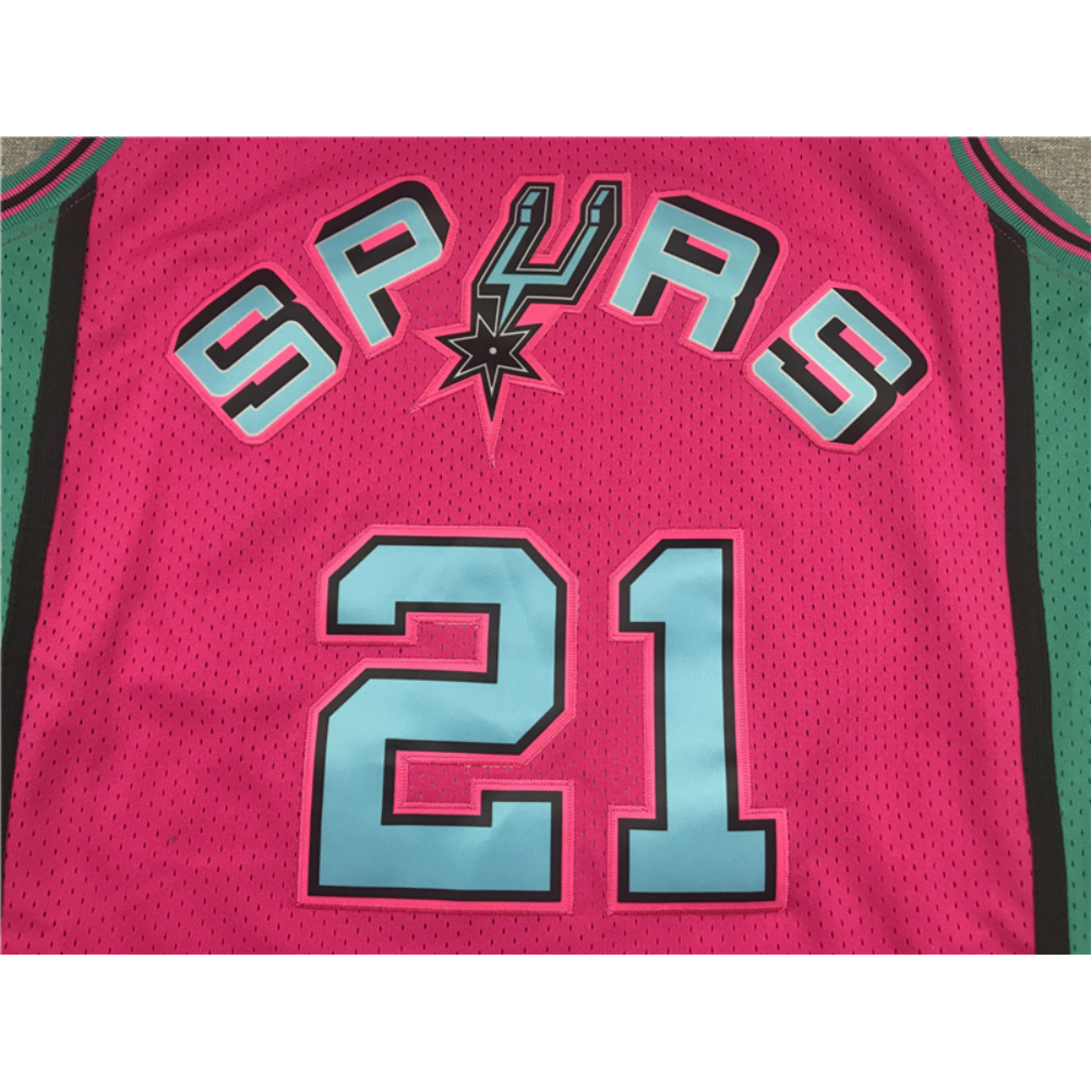 Kép 3/3 - Tim DUNCAN 1998-99 Retro pink San Antonio Spurs mez